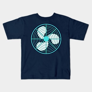 Blue Fan Kids T-Shirt